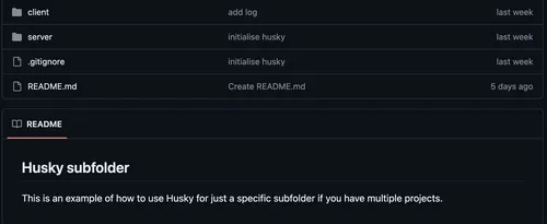 Initial folder structure